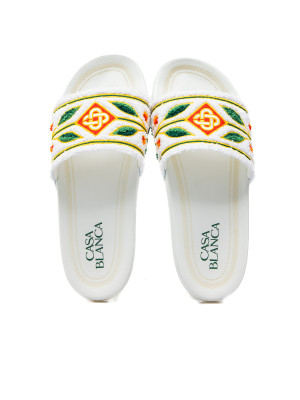 Casablanca embroid terry slipper