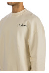 ANGE PROJECTS script crewneck ANGE PROJECTS  Script Crewneckbeige - www.credomen.com - Credomen