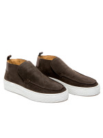 Posa high loafer suede bruin