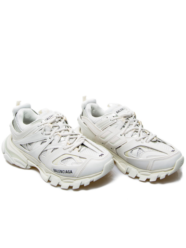 White Track Nylon Mesh and Rubber Sneakers Balenciaga