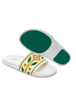 Casablanca embroid terry slipper wit
