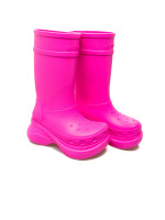 Balenciaga crocs boot roze