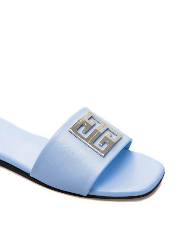 Givenchy 4g flat mule sandal blauw