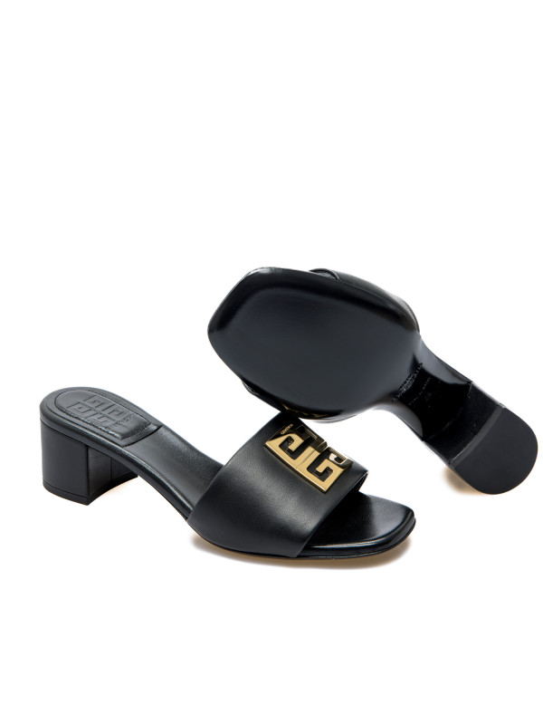 Givenchy 4g heel mule sandal zwart