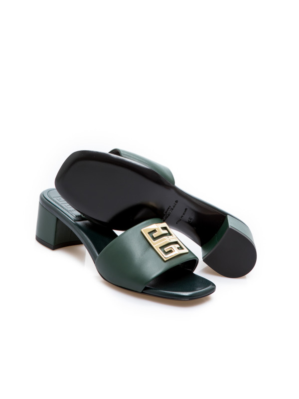 Givenchy 4g heel mule sandal groen