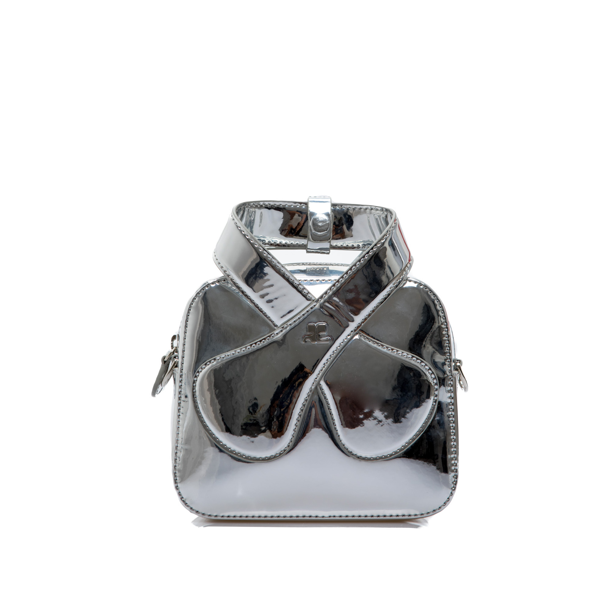Courrèges Loop Mirror Bag Silver