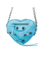 Balenciaga cag. heart mini bag blauw