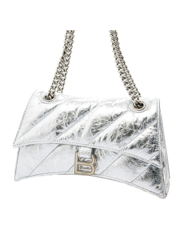 Balenciaga crush chain bag s zilver