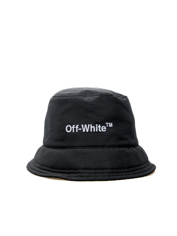 Off White helvetica bucket hat zwart