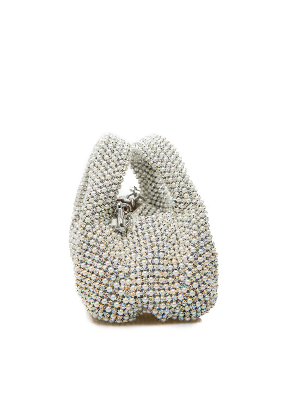 Stuart Weitzman moda crystal pearl beige