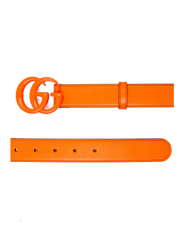 Gucci man belt w.30 gg marmont oranje