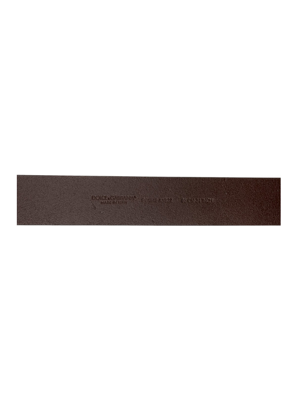 Dolce & Gabbana logo belt bruin