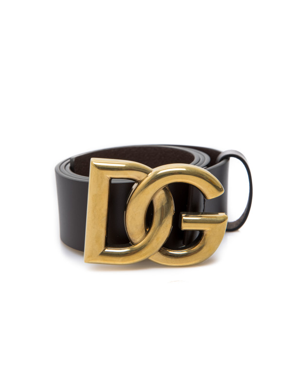 Dolce & Gabbana logo belt bruin