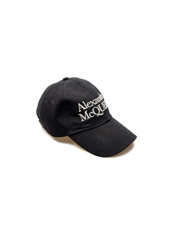 Alexander Mcqueen hat mcqueen stacked zwart