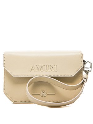 Amiri Amiri nappa leather clutch white