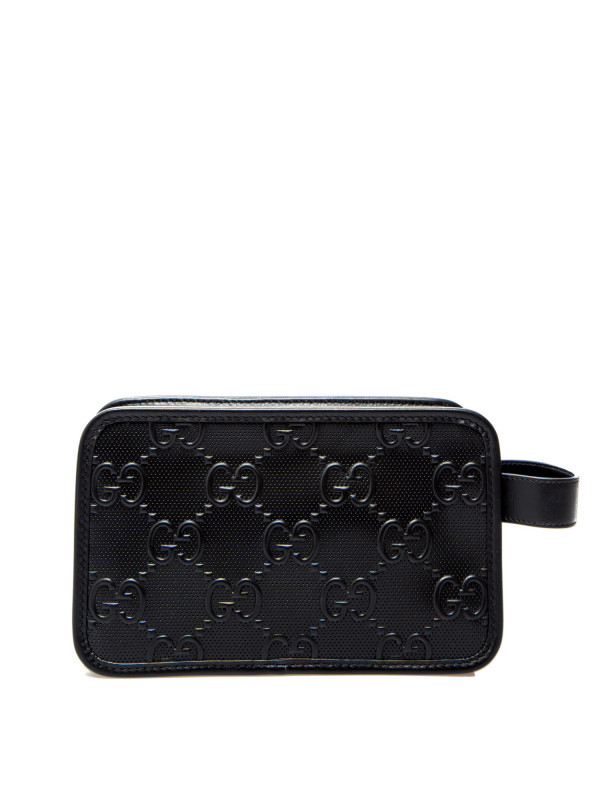 Gucci Beauty Case Gg Leather Black | Derodeloper.com
