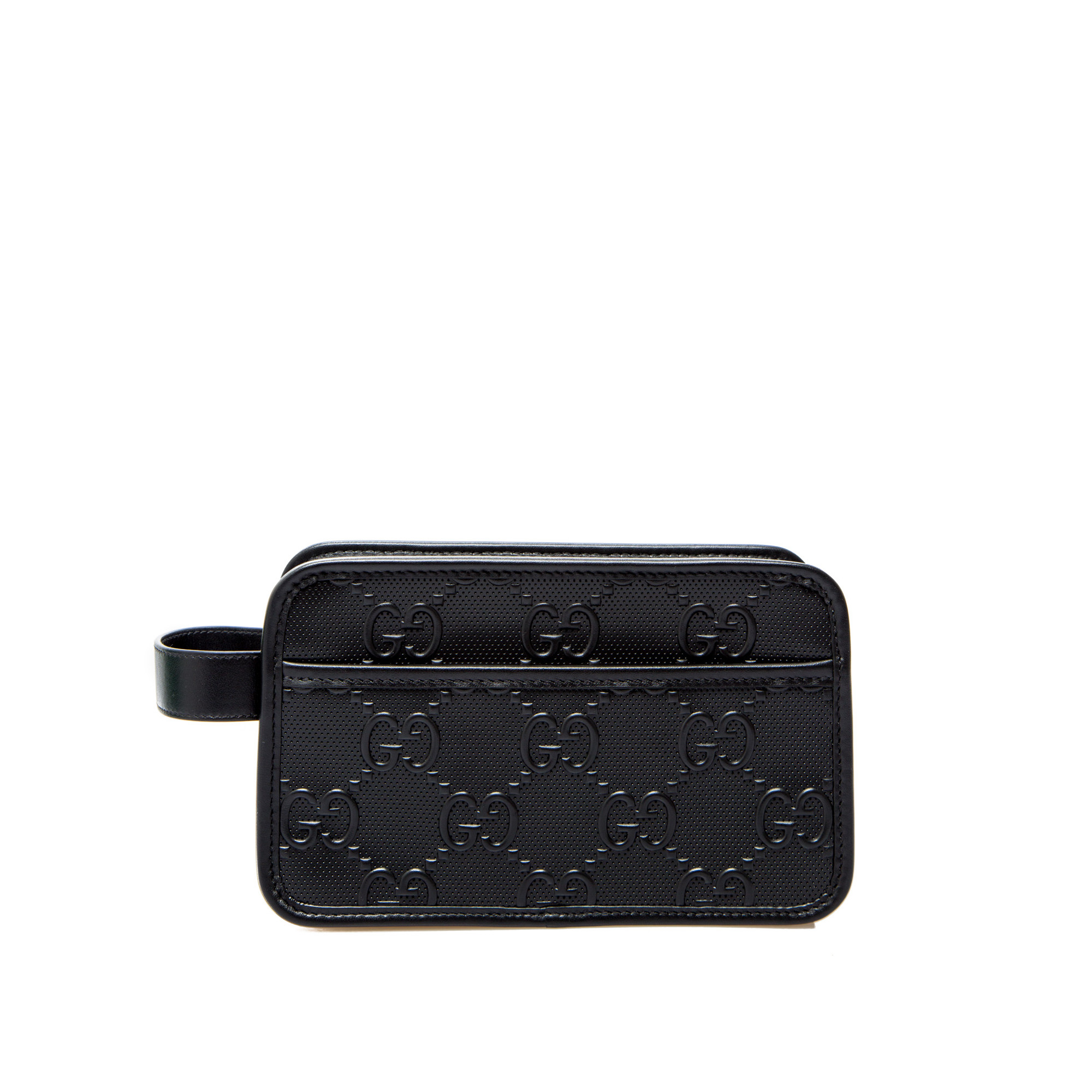 Gucci Beauty Case Gg Leather Zwart | Derodeloper.com