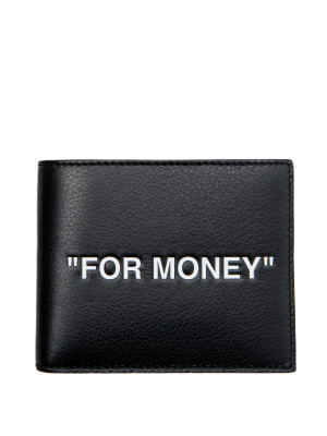 Off White Off White quote bifold wallet black
