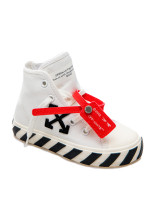 Off White high top vulcanized wit