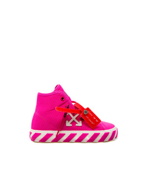 Off White Off White high top vulcanized pink