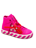 Off White high top vulcanized roze