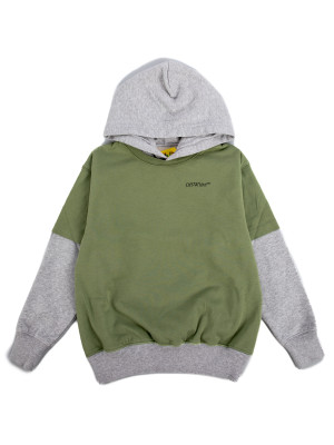 Off White Off White scribble hoodie dbl green