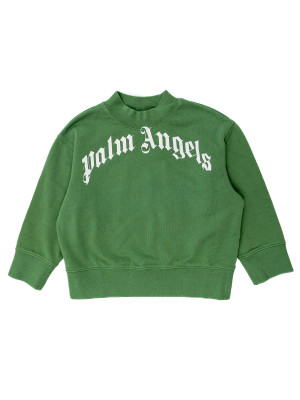 Palm Angels  Palm Angels  logo crewneck green