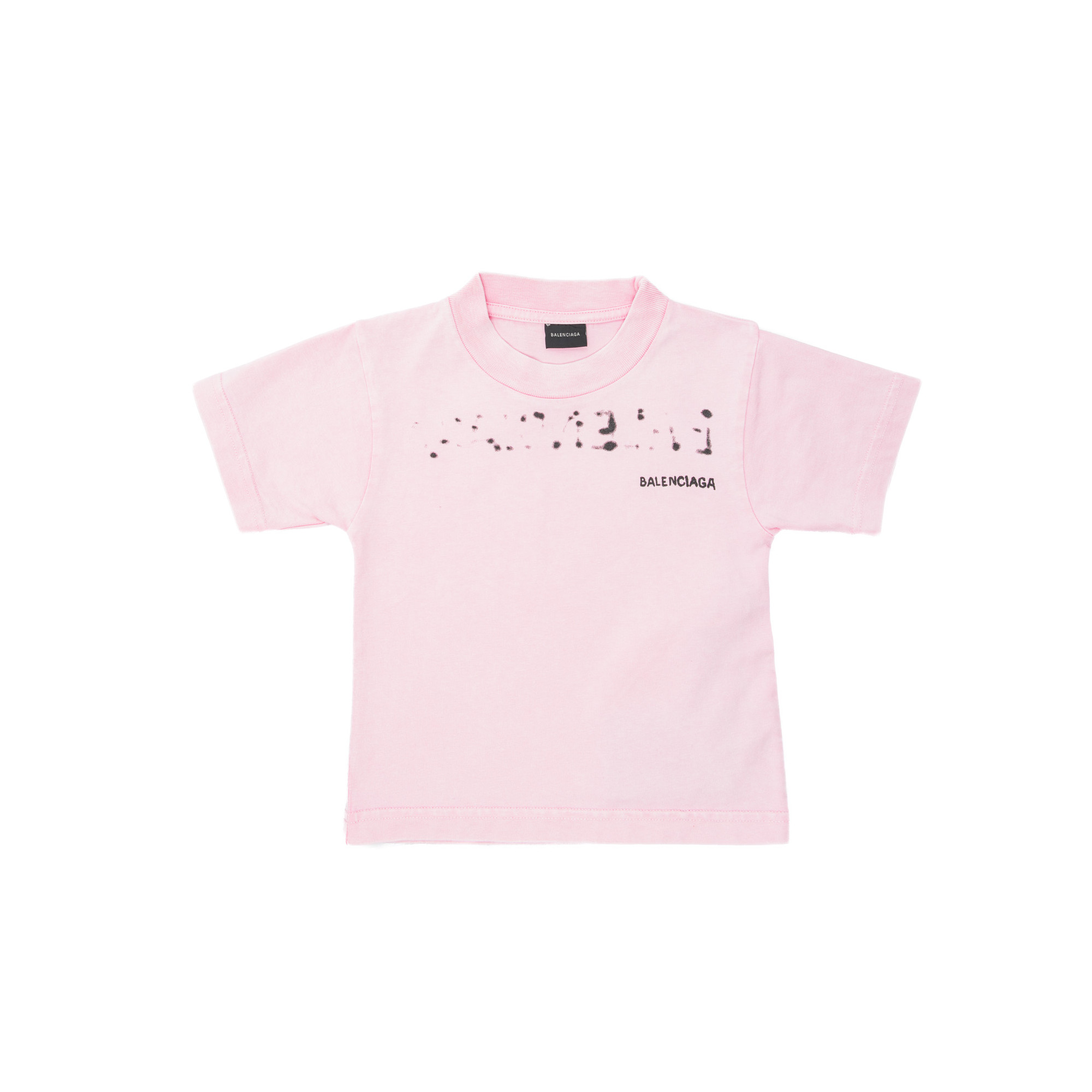 Pink Varsitylogo print cottonjersey Tshirt  Balenciaga  MATCHESFASHION  UK