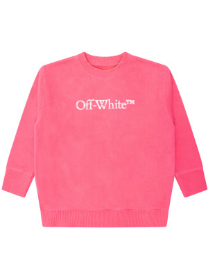 Off White Off White bookish bit logo crew pink