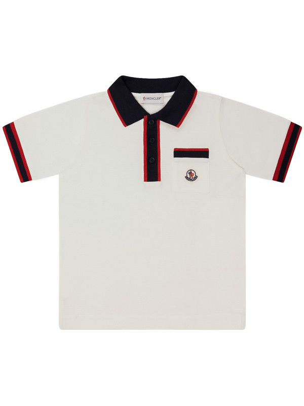 Moncler ss polo wit