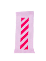 Off White diagonal socks roze
