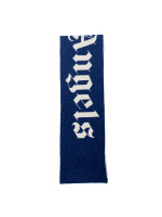 Palm Angels  knit logo scarf blauw