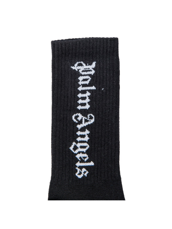 Palm Angels  high socks logo zwart