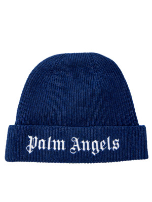 Palm Angels  Palm Angels  knit logo beanie blue