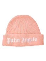 Palm Angels  knit logo beanie roze