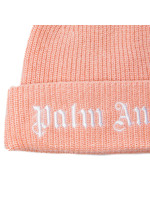 Palm Angels  knit logo beanie roze