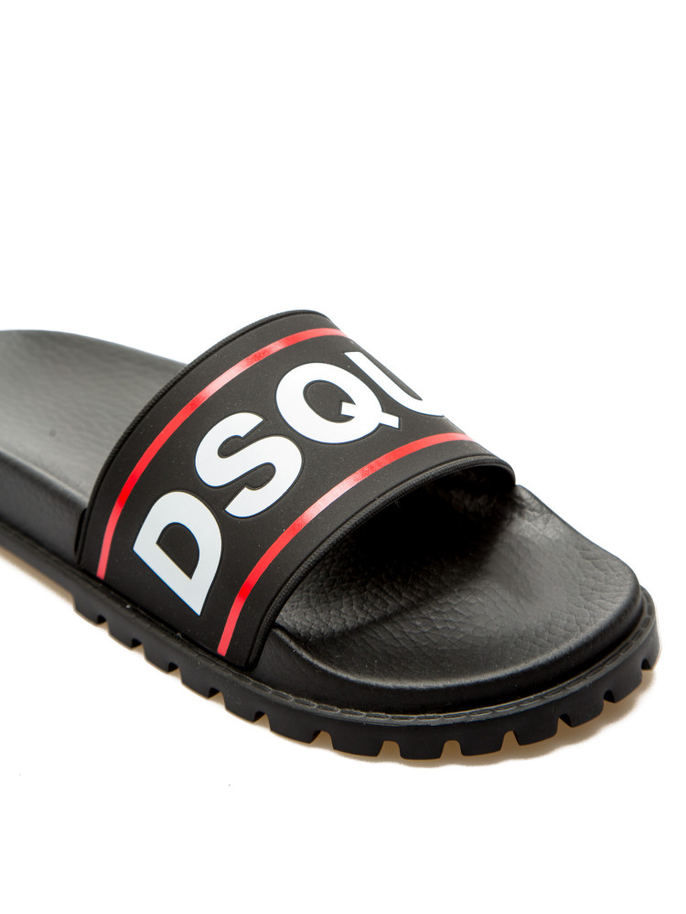 Dsquared2 slide sandal Dsquared2  Slide Sandalzwart - www.credomen.com - Credomen