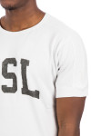 Saint Laurent t-shirt col rond Saint Laurent  T-SHIRT COL RONDbeige - www.credomen.com - Credomen