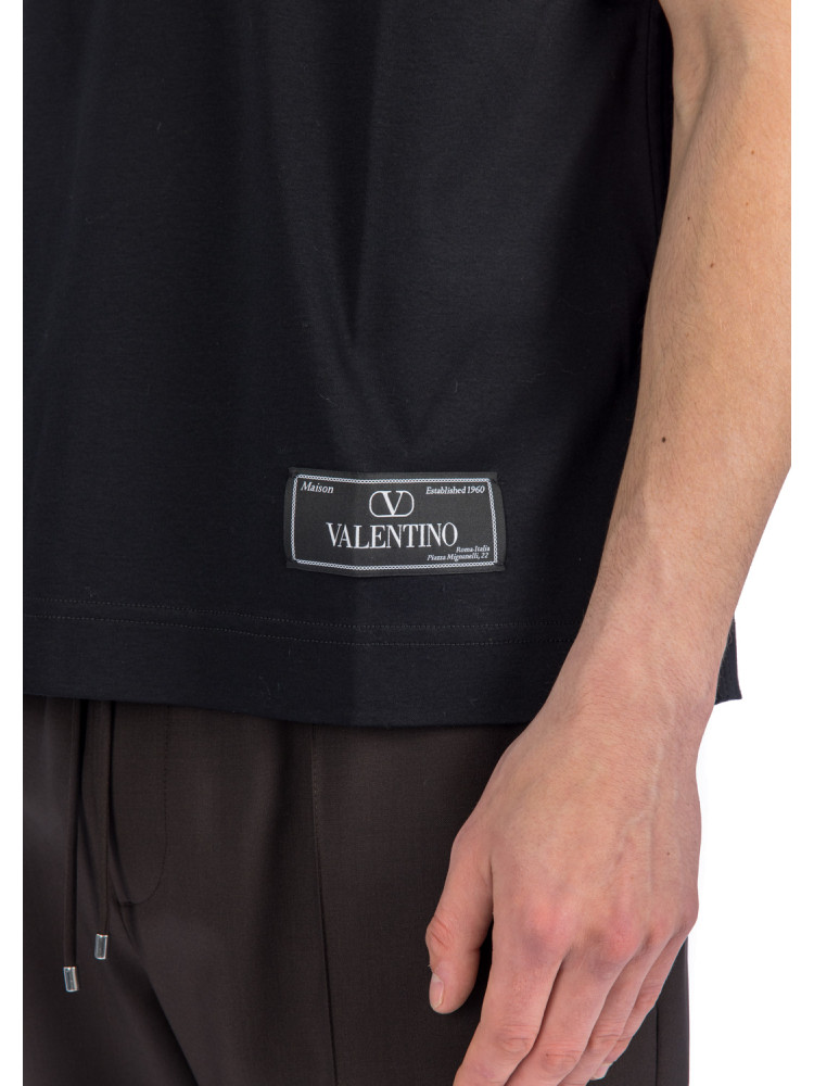 Valentino t-shirt maison v Valentino  T-SHIRT MAISON Vzwart - www.credomen.com - Credomen