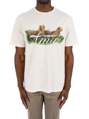 Amiri cheetah logo tee 423-04322