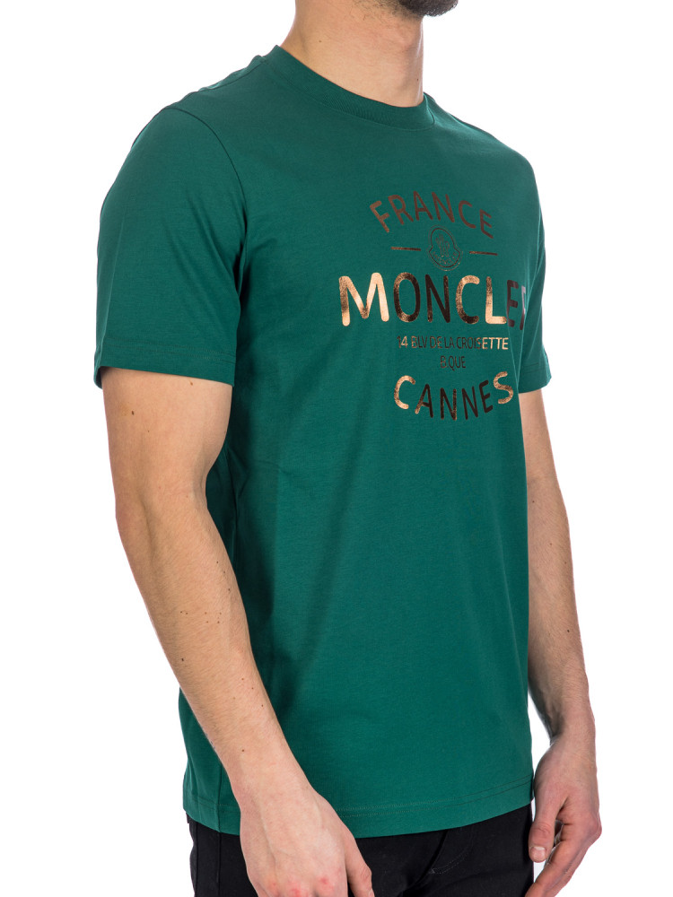 Moncler s/s t-shirt Moncler  S/S T-SHIRTgroen - www.credomen.com - Credomen