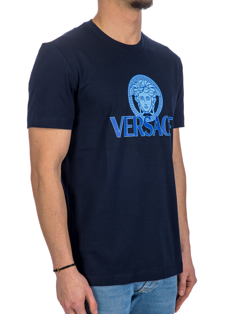 Versace t-shirt Versace  T-SHIRTblauw - www.credomen.com - Credomen