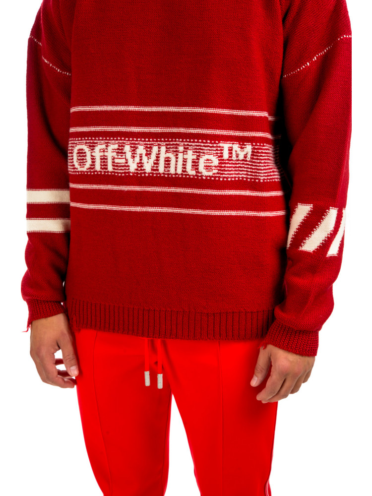 Off White ow sweater Off White  OW Sweaterrood - www.credomen.com - Credomen