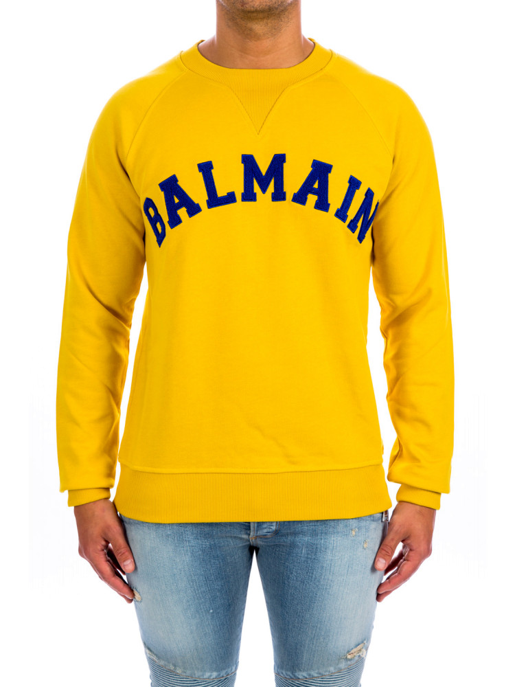 Balmain college sweatshirt Balmain  COLLEGE SWEATSHIRTgeel - www.credomen.com - Credomen