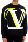 Valentino felpa jersey v-logo Valentino  FELPA JERSEY V-LOGOzwart - www.credomen.com - Credomen