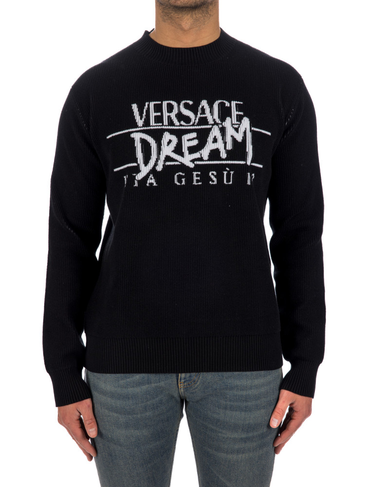 Versace knit sweater Versace  KNIT SWEATERzwart - www.credomen.com - Credomen