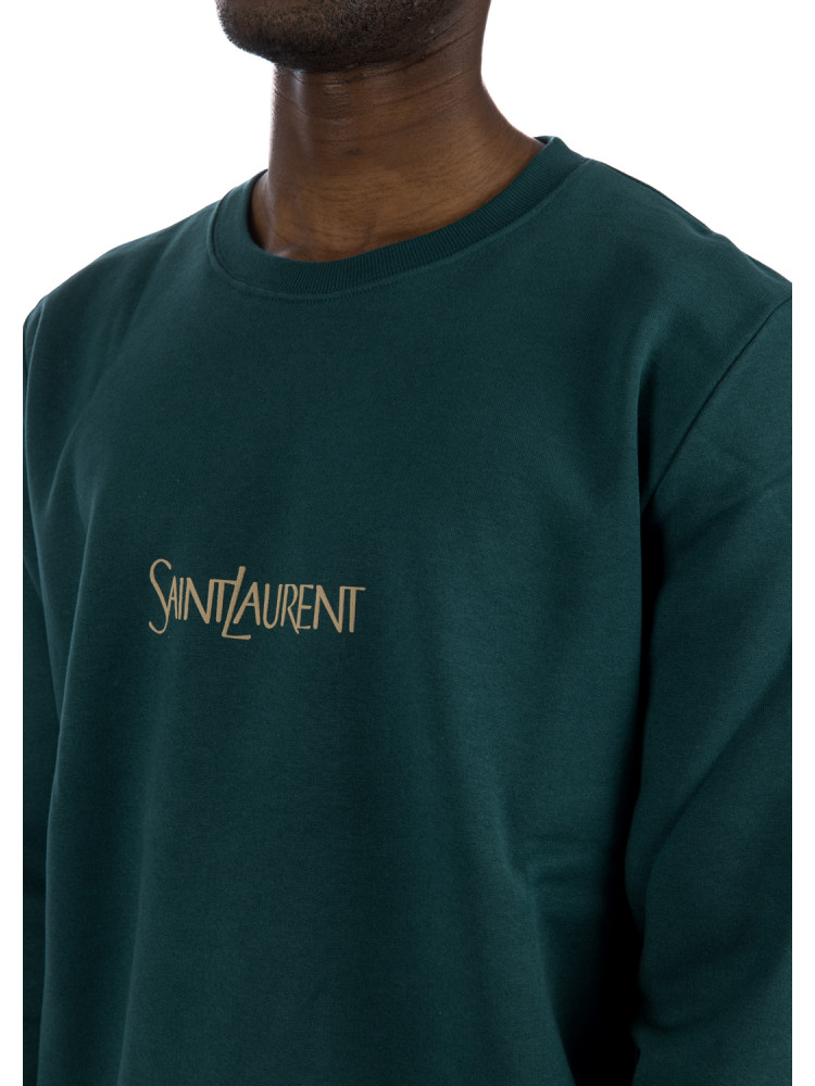 Saint Laurent printed sweatshirt Saint Laurent  PRINTED SWEATSHIRTgroen - www.credomen.com - Credomen