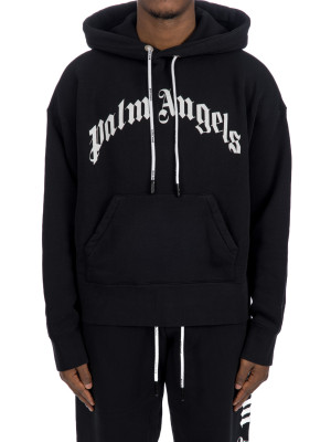 palm angels  curved logo hoody