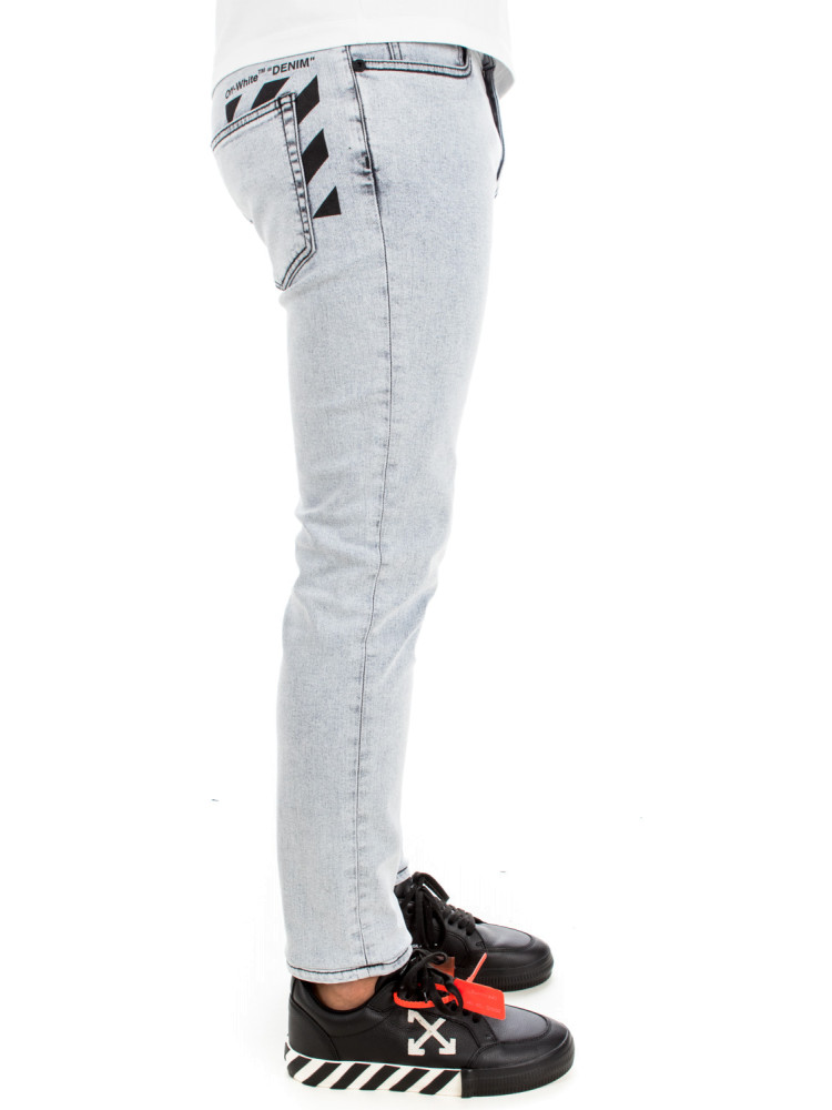 Off White skinny jeans Off White  SKINNY JEANSgrijs - www.credomen.com - Credomen