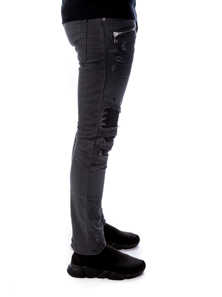 Balmain Ribbed Slim Jeans Dest | Credomen